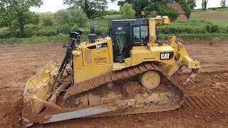 Caterpillar D6T LGP Bulldozer working [upl. by Volpe]