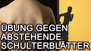 Abstehende Schulterblätter amp Impingement  Übung und Erklärung [upl. by Tiphany416]