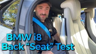 2015 BMW i8  What they don’t tell you about the rear seats [upl. by Eneri681]