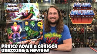 Prince Adam amp Cringer Masters of the Universe Unboxing amp Review [upl. by Ytsud]