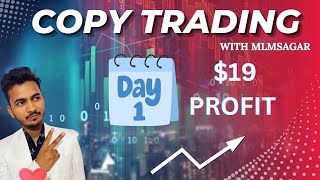 कॉपी ट्रेडिंग पहला दिन 19 का प्रॉफिट  Copy trading first day 19 profit [upl. by Maude550]