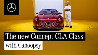 The new MercedesBenz Concept CLA Class  Walkaround [upl. by Schug409]