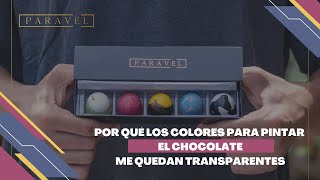 Por que los colores de mis bombones quedan transparentes  Colorantes para chocolatería [upl. by Friedman]