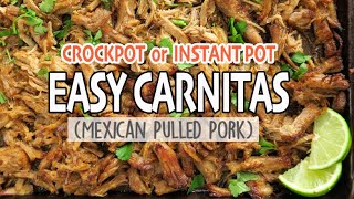 easy PORK CARNITAS  Instant Pot [upl. by Bernardine184]