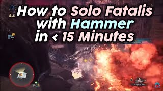 Fatalis Hammer Solo Matchup Guide  OpeningsPunishes Build focus 3 etc  MHW Iceborne [upl. by Iccir]