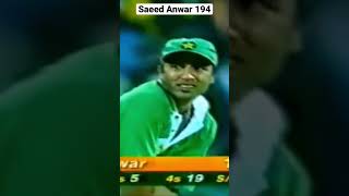 Saeed Anwar 194 vs India indvpak saeedanwar cricket [upl. by Moyra]