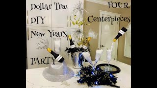 New Years Eve Party Decorations 4Dollar Tree DIY [upl. by Ydna53]