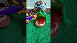 Greedy Crocs eat Dino Gummy Candy ASMR satisfying asmr shorts [upl. by Sessylu]