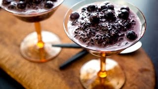 Forbidden Black Rice Pudding Breakfast Recipe by Ivan Blazquez [upl. by Callean]