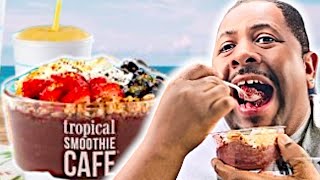 Trying Tropical Smoothie NEW ACAI Bowl is it worth it [upl. by Rachelle]