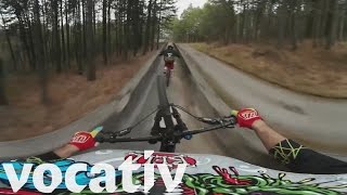 360˚ Of Crazy Mountain Biking – On A Bobsled Course [upl. by Shel]