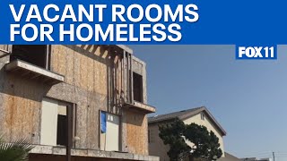 70 of LA County rooms for the homeless remain vacant report [upl. by Marabelle331]