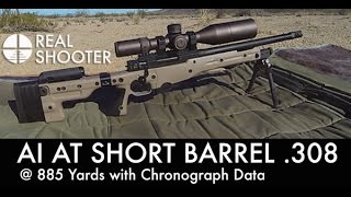 AI AT Short Barrel 308  885 Yards [upl. by Nwadahs43]