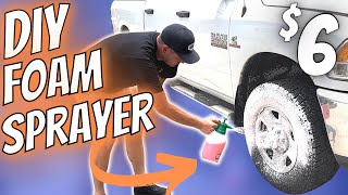 DIY Foam Sprayer at Home  How to make a pump sprayer foam [upl. by Lamhaj]