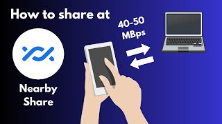 How to use Nearby ShareQuick Share between PC and Android 60MBps speed [upl. by Mendes]