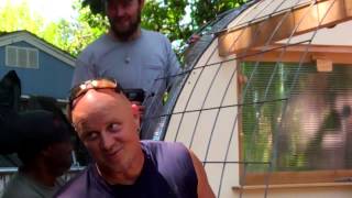 Building a Conestoga hut June 1 2013 [upl. by Berck]