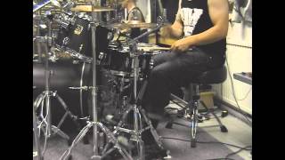 Patrik Fält  Dark Funeral  Vobiscum Satanas drum cover [upl. by Jarad]