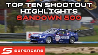 Top Ten Shootout Highlights  Penrite Oil Sandown 500  2024 Repco Supercars Championship [upl. by Anallise560]