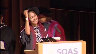 Honorary Fellowship Ms Desi Anwar 2013 Graduation SOAS University of London [upl. by Ayal275]