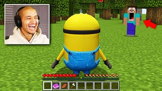 PRANKING AS A MINION IN MINECRAFT [upl. by Hopfinger]