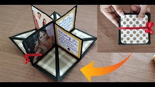 DIY square circular pop up greeting cardcrafts villa [upl. by Samul]