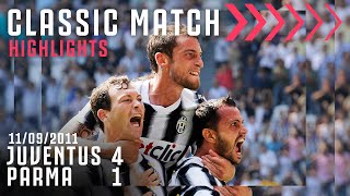 Juventus 41 Parma  Con i gol di Lichtsteiner Pepe Vidal amp Marchisio  Classic Match Highlights [upl. by Heiskell]