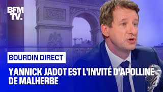 Yannick Jadot face à Apolline de Malherbe en direct [upl. by Piers338]