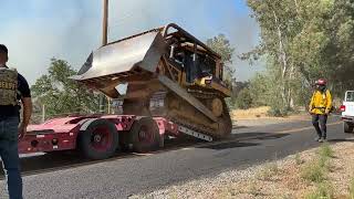 Wildfire Thompson Fire and Grubs Fire Oroville CA [upl. by Mairhpe]