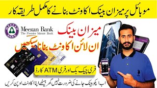 How to open Meezan Bank Account online in 2024 I Meezan Bank Me Online Account Kaise Banaye [upl. by Shaylyn]