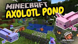 Tutorial  How To Build AN AXOLOTL POND in Minecraft [upl. by Adnorahs]