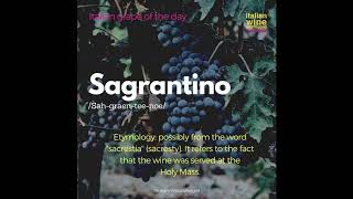 Sagrantino [upl. by Sawyere]