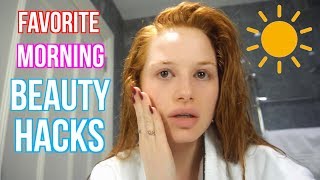 Favorite Morning Beauty Hacks  Madelaine Petsch [upl. by Osmo810]