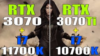 RTX 3070 INTEL i7 11700K vs RTX 3070Ti  INTEL i7 10700K  PC GAMES TEST [upl. by Colville]