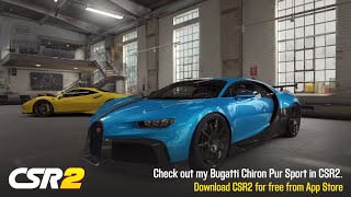 CSR2 Bugatti Chiron Pur Sport Live Race Downtune [upl. by Phenica]