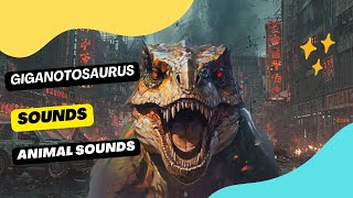 Giganotosaurus Roars Sound Effects  Animation [upl. by Kira21]