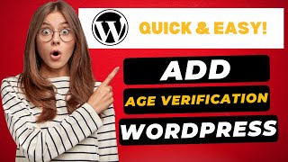 How To Add Age Verification To WordPress 2024 🔥  FAST amp Easy [upl. by Fowkes]