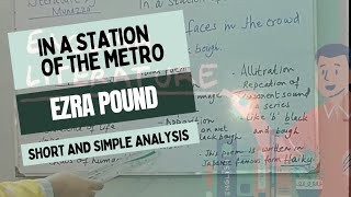 In a Station of the Metro Poem By Ezra Pound short and simple analysis [upl. by Lunt]