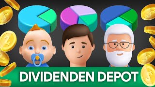 Dividenden Aktien Depot  Das perfekte Portfolio für JEDES Alter [upl. by Ttevi]