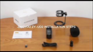 ZINGYOU OFFICIAL How To Set Up ZINGYOU ZYUD2 Microphones on Computer for Windows 10 amp macOS [upl. by Pomcroy613]