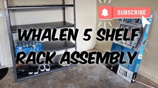 How to Assemble a Whalen 5 Shelf Rack [upl. by Nakah]