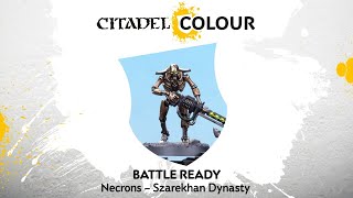 How to Paint Necrons – Battle Ready Szarekhan Dynasty [upl. by Llecram]