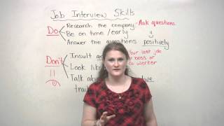 Job Interview Skills  DOs and DONTs [upl. by Eirtemed]