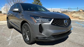 2023 Acura RDX ASpec  Liquid Carbon Metallic  Red Interior  Walkaround [upl. by Eliason]