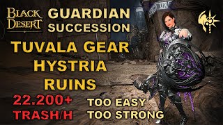 BDO  Guardian Succession  Too Easy Too Strong  Season Gear Hystria Ruins 22200 H Lv2 Agris [upl. by Holloway]