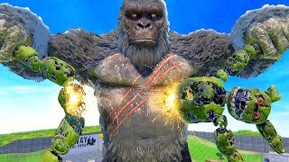 King Kong RIPS Apart FNAF Animatronics  Bonelab VR Mods [upl. by Acinor650]