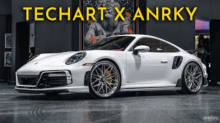 Techart 2022 Porsche 992 Turbo S on Anrky Forged Wheels Full Walkthrough [upl. by Emirak]