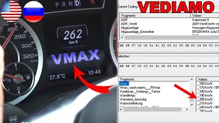 VEDIAMO VMAX  Factory Speed Limiter  Change on Mercedes  How to remove speed limit on Mercedes [upl. by Airrat]