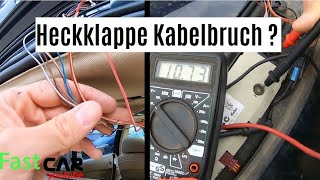 Kabelbruch Heckklappe Heckscheibe Fehlersuche reparieren BMW E61 E91 [upl. by Nilrac]