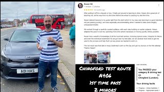 Chingford Driving Test Route 1st time pass [upl. by Adnicaj]