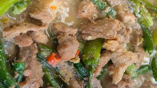 Bicol express with sitaw and sigarilyas [upl. by Ainnat706]